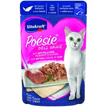 Vitakraft Poésie Delice Macska Alutasak Fekete Tőkehal 85g