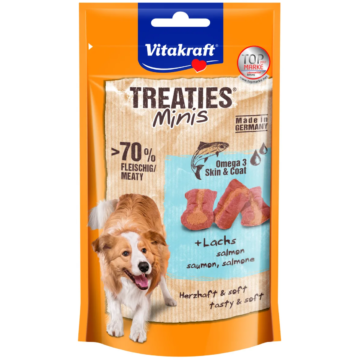 Vitakraft Treaties Minis Kutya Jutalomfalat Lazac &amp; Omega-3 48g