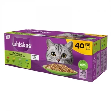 WHISKAS alutas 40-pack halas-húsos válogatás 40*85g