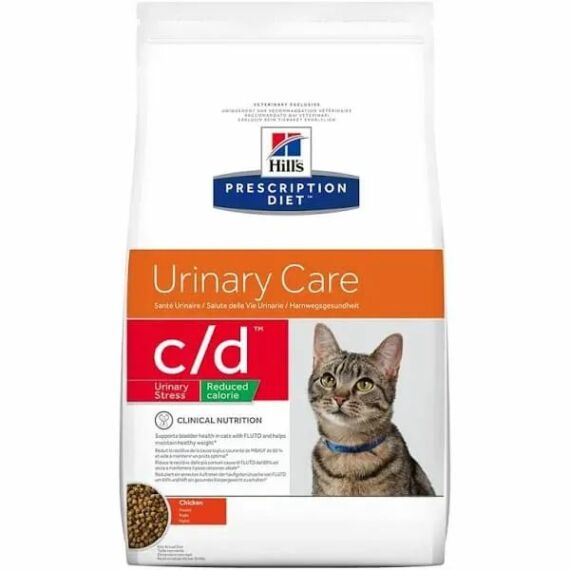 Hills Prescription Diet  Feline C/D Urinary Stress Reduced Calorie 8 kg - FIC (idiopatikus húgyhó