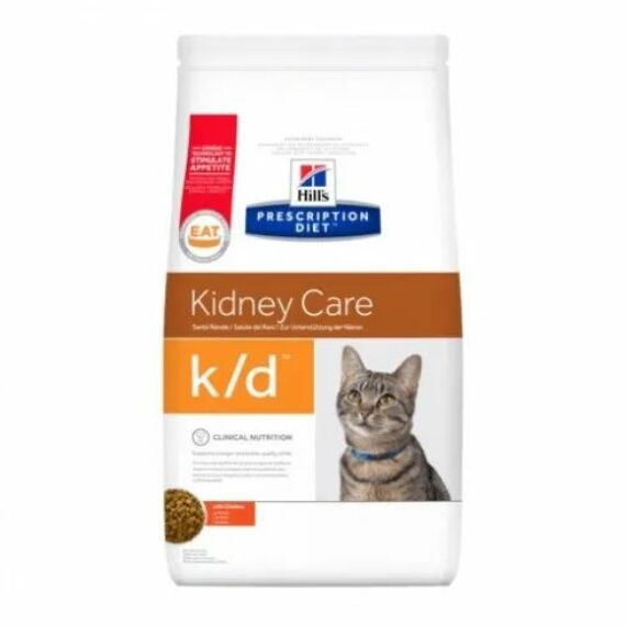 Hills Prescription Diet  Feline K/D 400 g - krónikus vese- és szívelégtelenség; urát és cisztin h