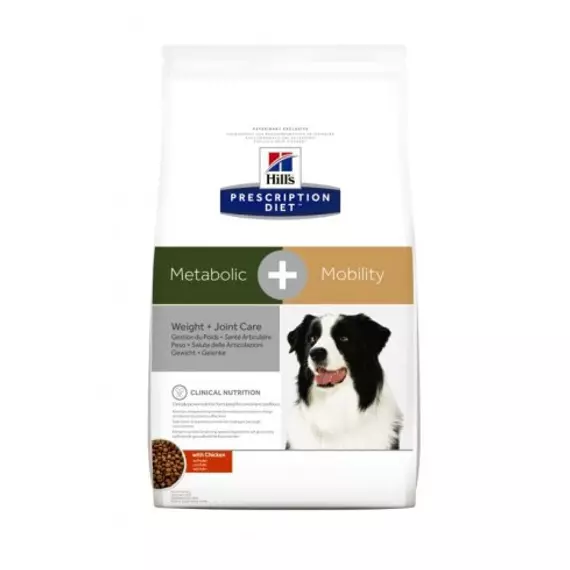 Hills Prescription Diet  Canine Meta+Mobility 4 kg - súlykontroll és izületi betegedések: izületi