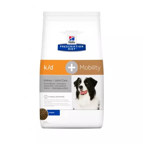 Hills Prescription Diet  Canine K/D + Mobility 5 kg - krónikus vesebetegség és izületi támogatás