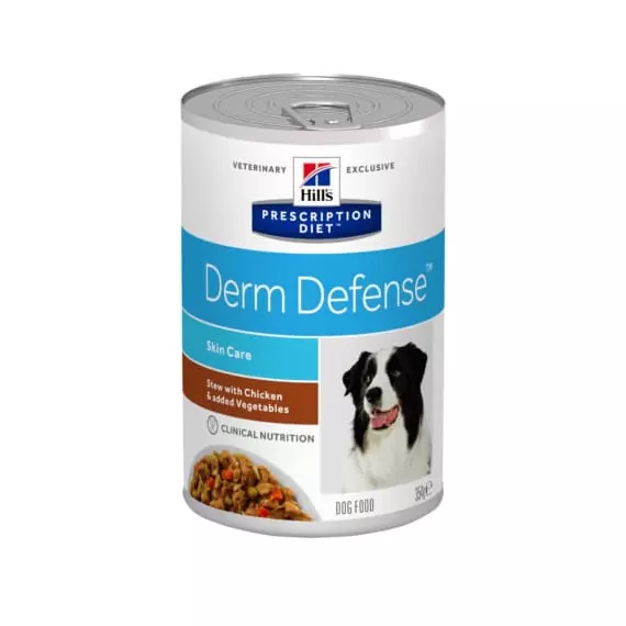Hills Prescription Diet  Canine Derm Defense 354 g - környezeti allergiák étrendi kezelésére és a