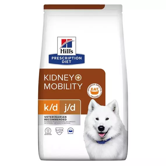Hills Pescription Diet  Canine K/D + Mobility 4 kg - krónikus vesebetegség és izületi támogatás