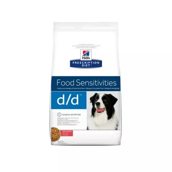 Hills Prescription Diet  Canine D/D Salmon & Rice 12 kg - táplálékallergiás reakciók csökkentésér