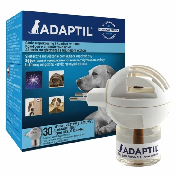 Adaptil párologtató és folyadék – táplálékkiegészítő kutyáknak