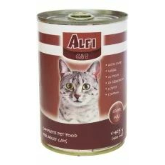 Alfi Cat konzerv máj 415gr – konzerves macskaeledel