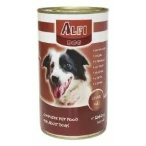 Alfi Dog konzerv máj 1240gr – konzerves kutyaeledel