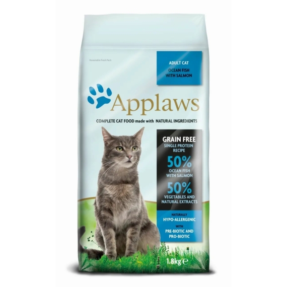 Applaws Cat Adult tengeri hal és lazac 1,8kg – száraz macskatáp