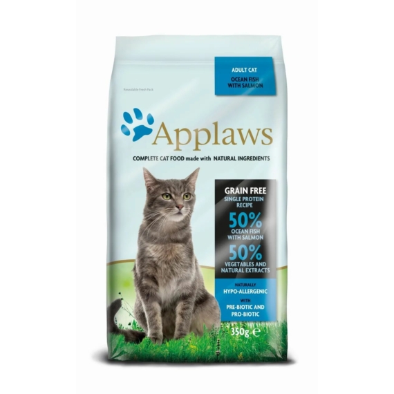 Applaws Cat Adult tengeri hal és lazac 350g – száraz macskatáp