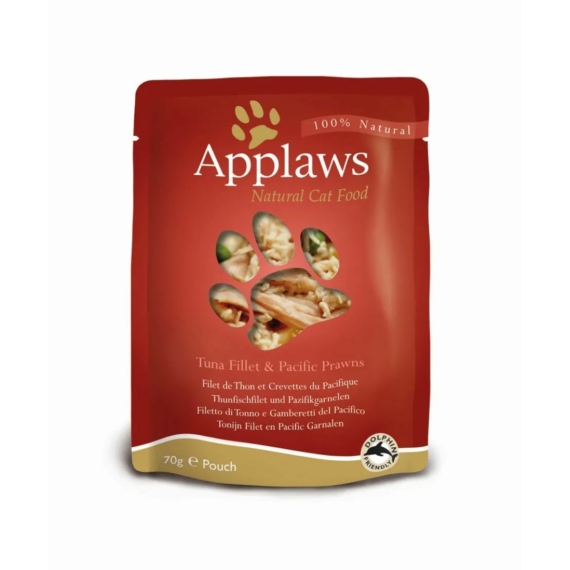 Applaws Cat Alutasak Tonhal+Garnélarák 70g – konzerves macskaeledel