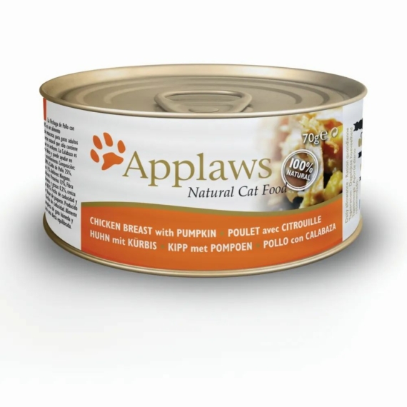 Applaws Cat Konzerv Csirke+Sütőtök 70g – konzerves macskaeledel