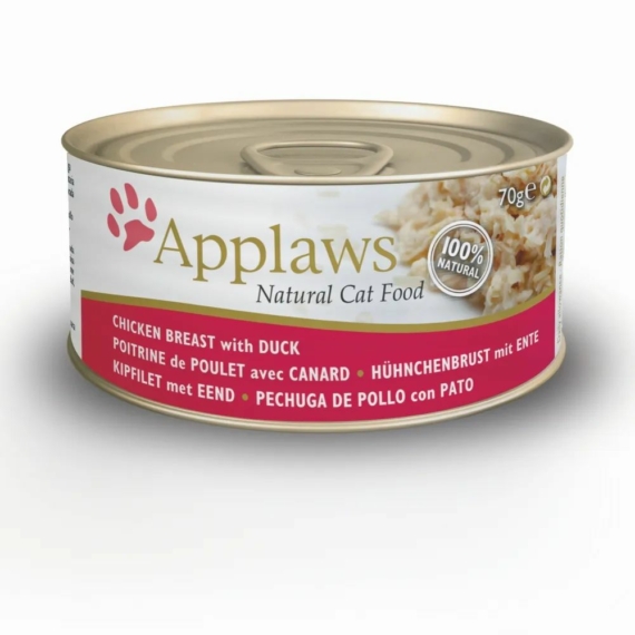 Applaws Cat Konzerv Csirkével És Kacsával, 70g – konzerves macskaeledel