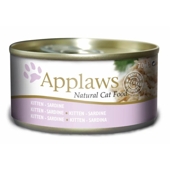 Applaws Cat Konzerv Kitten szardínia aszpikban 70g – konzerves macskaeledel