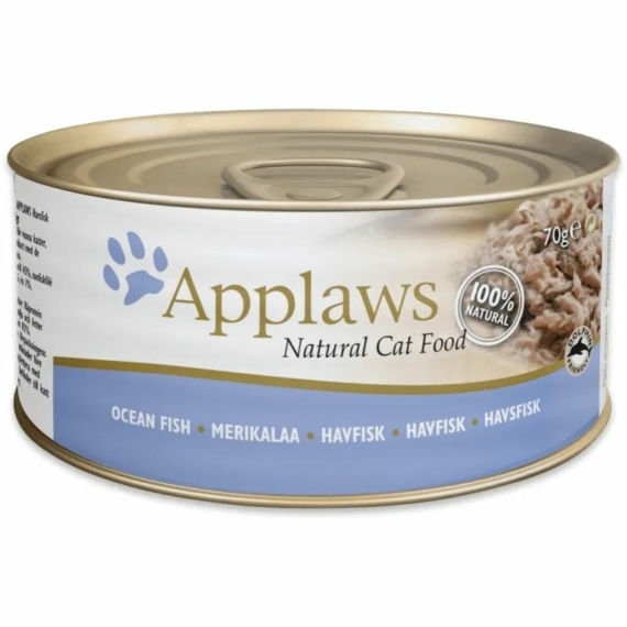 Applaws Cat Konzerv Tengerihal 70g – konzerves macskaeledel