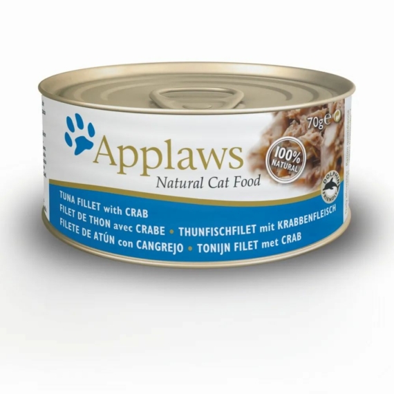 Applaws Cat Konzerv Tonhallal És Rákkal, 70g – konzerves macskaeledel