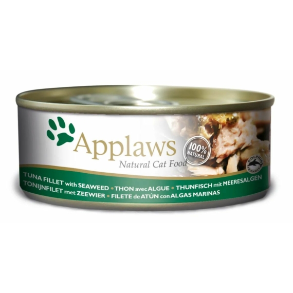 Applaws Cat Konzerv Tonhal+Tengeri Alga 156g – konzerves macskaeledel