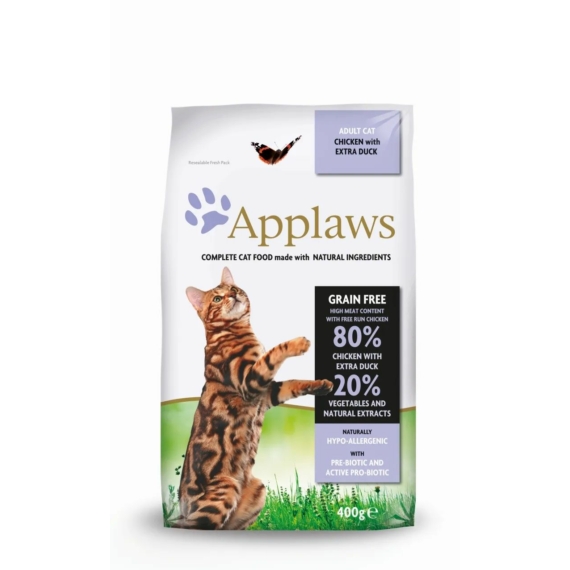 Applaws Cat Száraz Csirke És Kacsa, 400g – száraz macskatáp