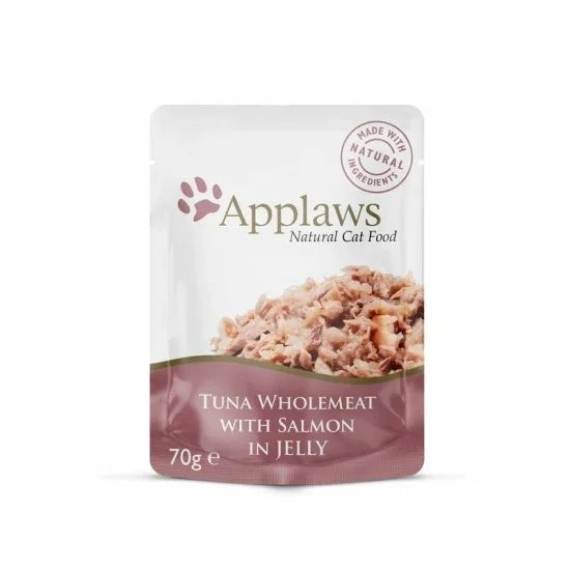 Applaws Cat Tasakos Tonhal Lazaccal Zselében, 70g – konzerves macskaeledel