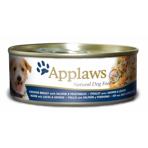Applaws Dog Konzerv Csirke+Lazac+Zöldség+Pisztráng 156g – konzerves kutyaeledel