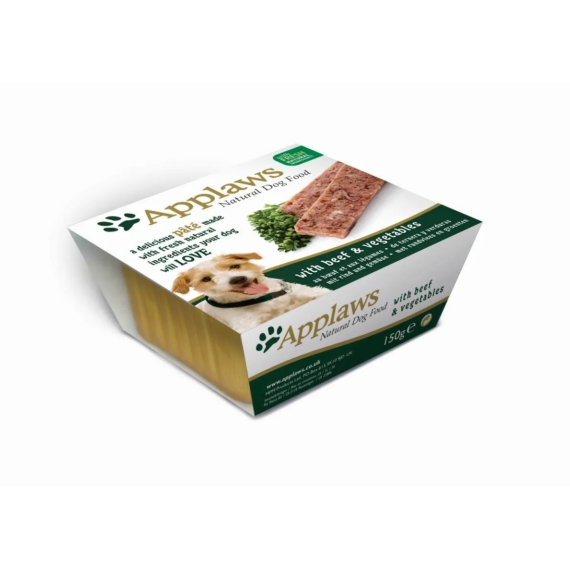 Applaws Dog Paté Marhahús És Zöldségek, 150g – konzerves kutyaeledel