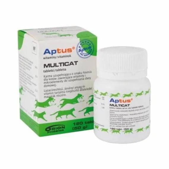Aptus Multicat tabletta 120x – táplálékkiegészítő macskáknak