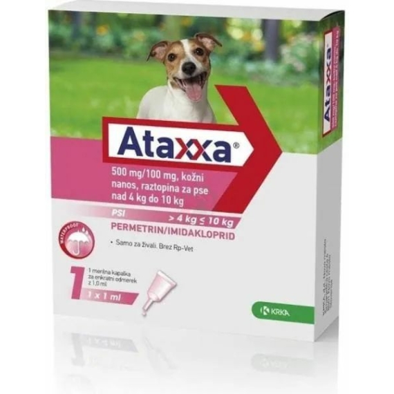 Ataxxa 500mg/100mg rácsepegtető oldat 4-10 kg 1x