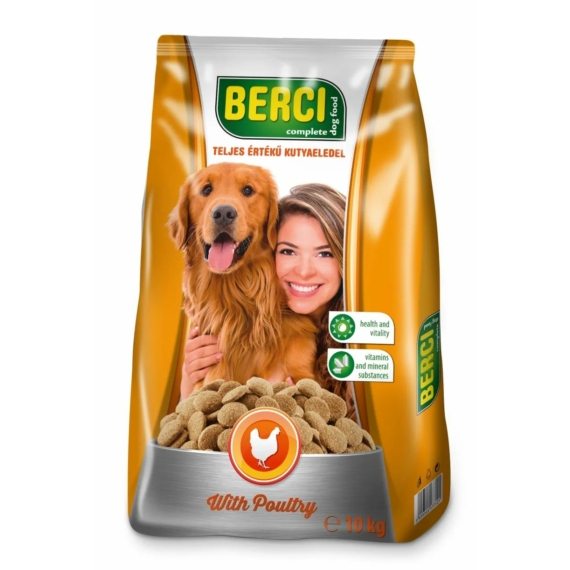Berci száraz kutya baromfi 10kg – száraz kutyatáp