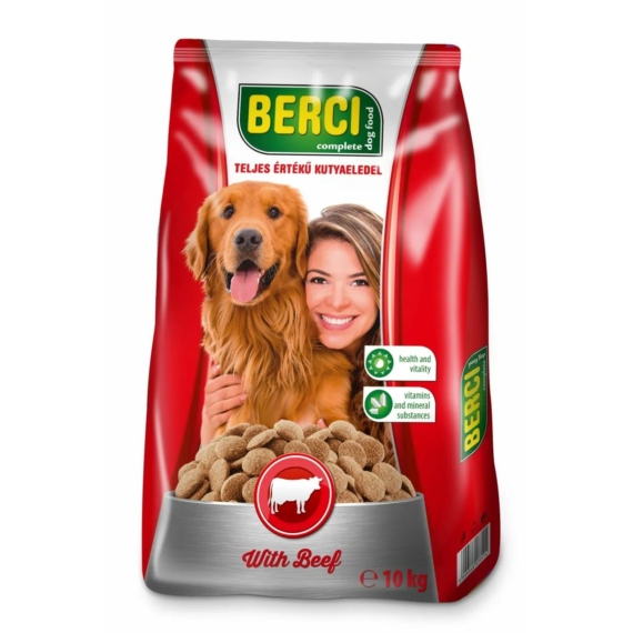 Berci száraz kutya marha 10kg – száraz kutyatáp