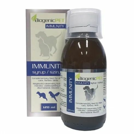 Biogenicpet Immunity 120 ml – táplálékkiegészítő kutyáknak