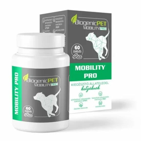Biogenicpet Mobility Pro tabletta kutyáknak 60x – táplálékkiegészítő kutyáknak