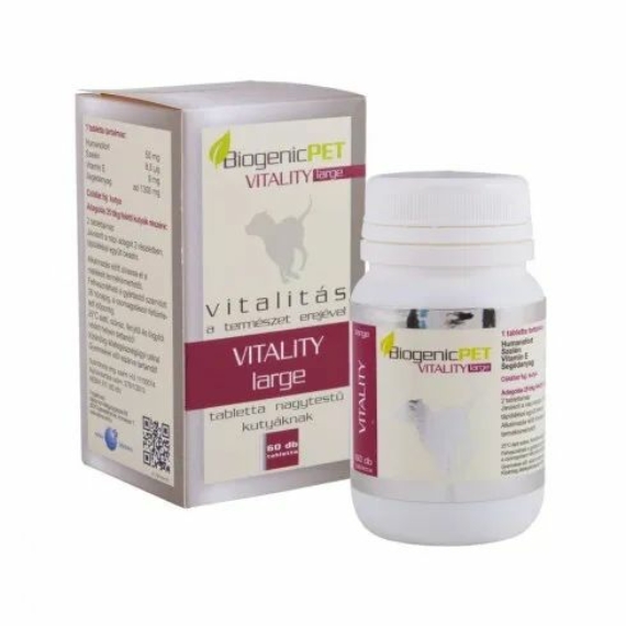 Biogenicpet Vitality Large – táplálékkiegészítő kutyáknak