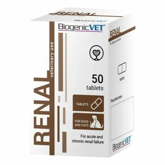 BiogenicVet Renal tabletta 50x – táplálékkiegészítő kutyáknak