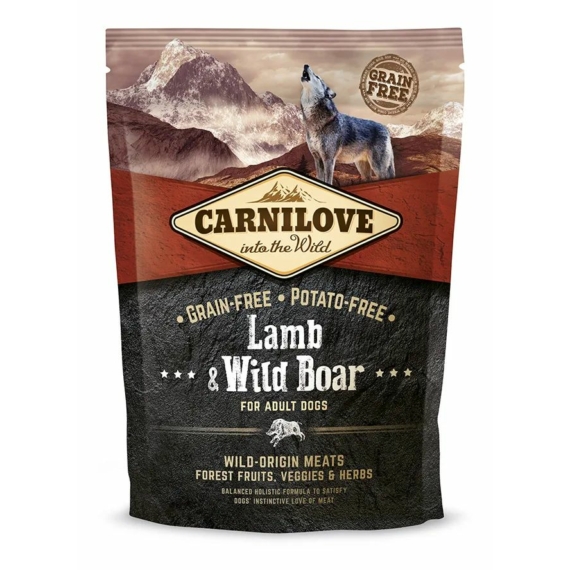Carnilove Adult Lamb & Wild Boar- Bárány és Vaddisznó Hússal 1,5kg – száraz kutyatáp