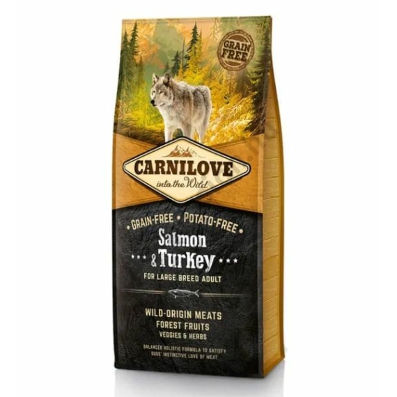 Carnilove Dog Adult Salmon&Turkey Large - Lazac&Pulyka 4kg – száraz kutyatáp