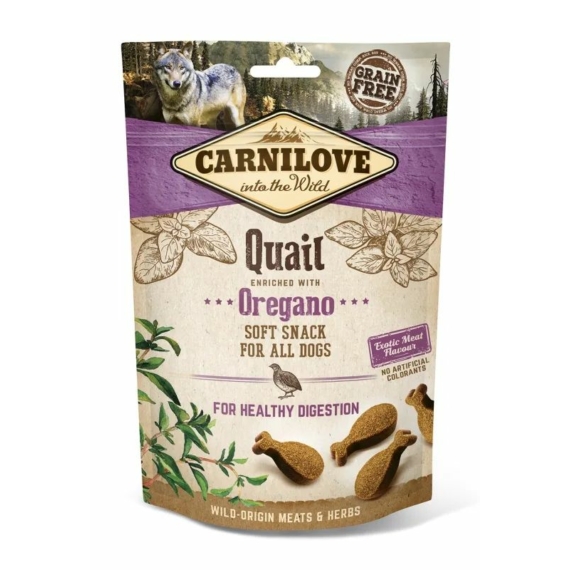 Carnilove Dog Semi Moist Snack fürj oregánóval 200g – jutalomfalat kutyáknak