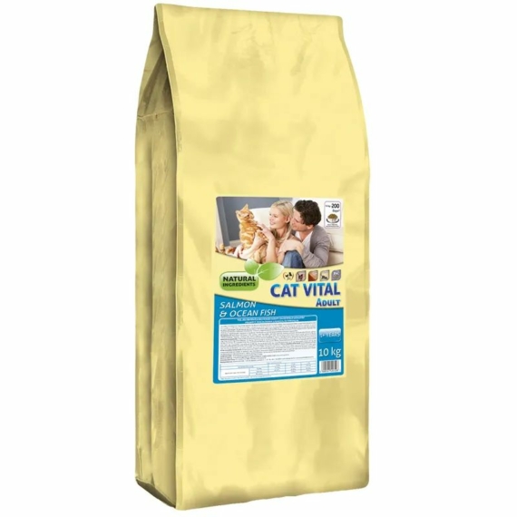 Cat Vital Adult Salmon & Ocean Fish 10kg – száraz macskatáp