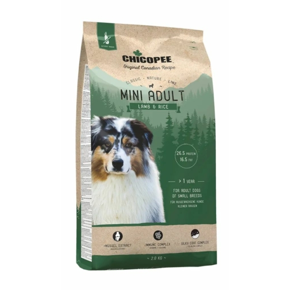 Chicopee CNL Mini Adult Lamb & Rice 2kg – száraz kutyatáp