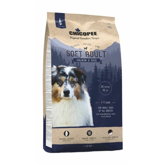 Chicopee CNL Soft Adult Salmon & Rice 2kg – száraz kutyatáp