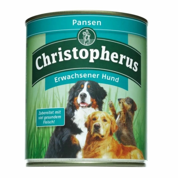 Christopherus Dog konzerv Adult Pacal 800g – konzerves kutyaeledel