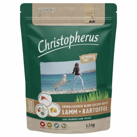Christopherus Dog Light Grainfree Bárány és burgonya 1,5kg – száraz kutyatáp