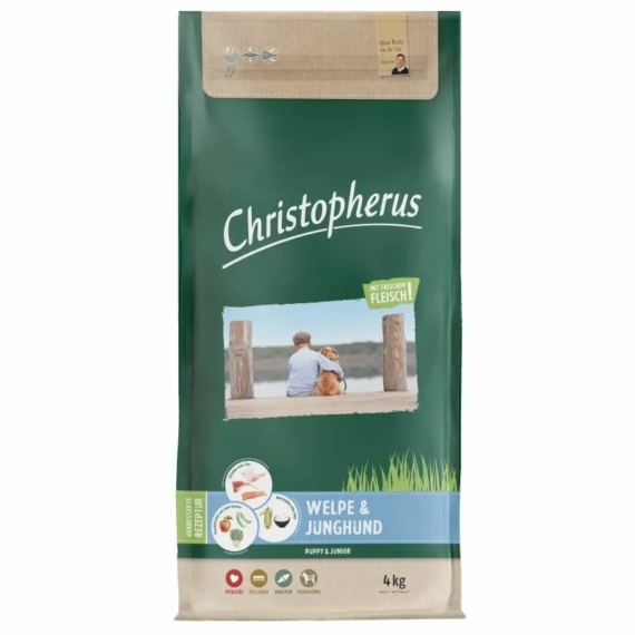 Christopherus Dog Puppy&Junior 4kg – száraz kutyatáp