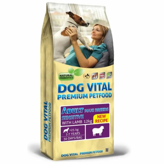 Dog Vital Adult Sensitive Maxi Breeds Lamb 12kg – száraz kutyatáp