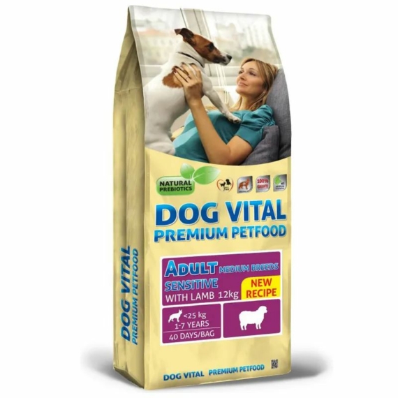 Dog Vital Adult Sensitive Medium Breeds Lamb 12kg – száraz kutyatáp