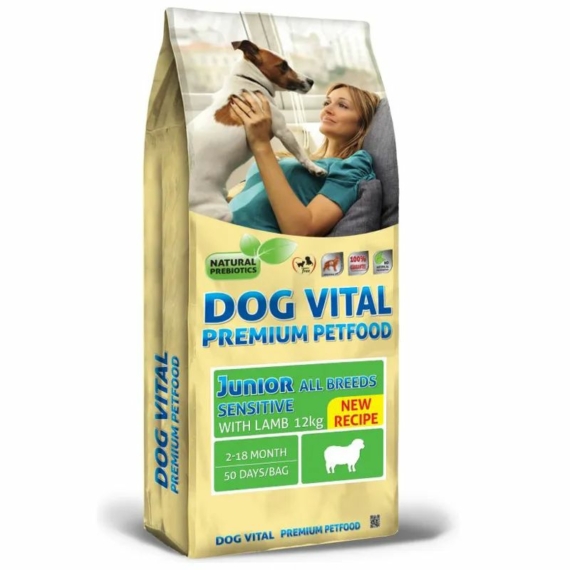 Dog Vital Junior Sensitive All Breeds Lamb  12kg – száraz kutyatáp