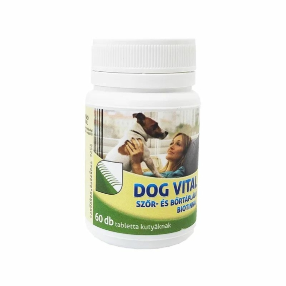 Dog Vital szőr - és bőrtápláló biotinnal 60db – táplálékkiegészítő kutyáknak