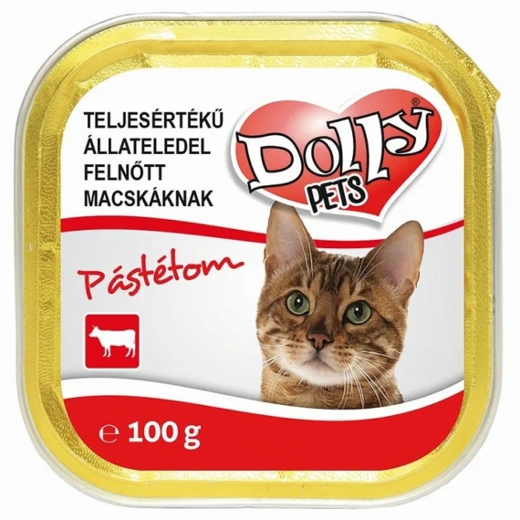 Dolly Cat Alutálka Marhás 100gr – konzerves macskaeledel