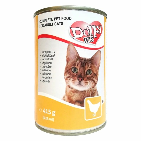 Dolly Cat Konzerv Baromfi 415g – konzerves macskaeledel