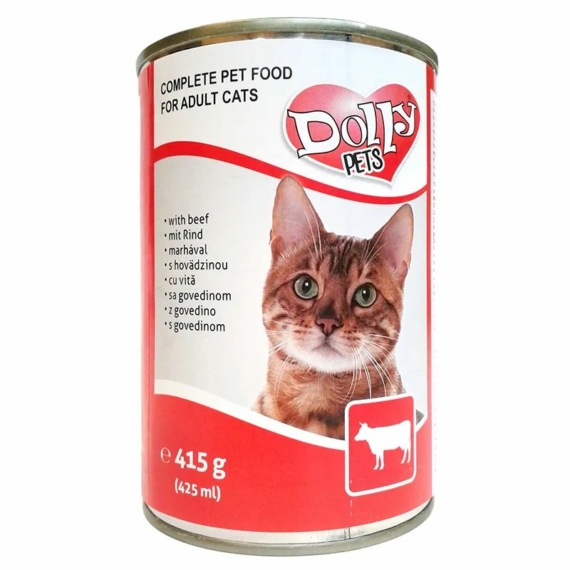 Dolly Cat Konzerv Marha 415g – konzerves macskaeledel
